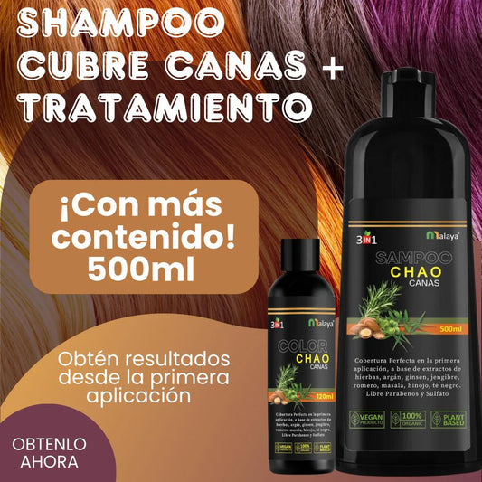 SHAMPOO CHAO CANAS +TRATAMIENTO